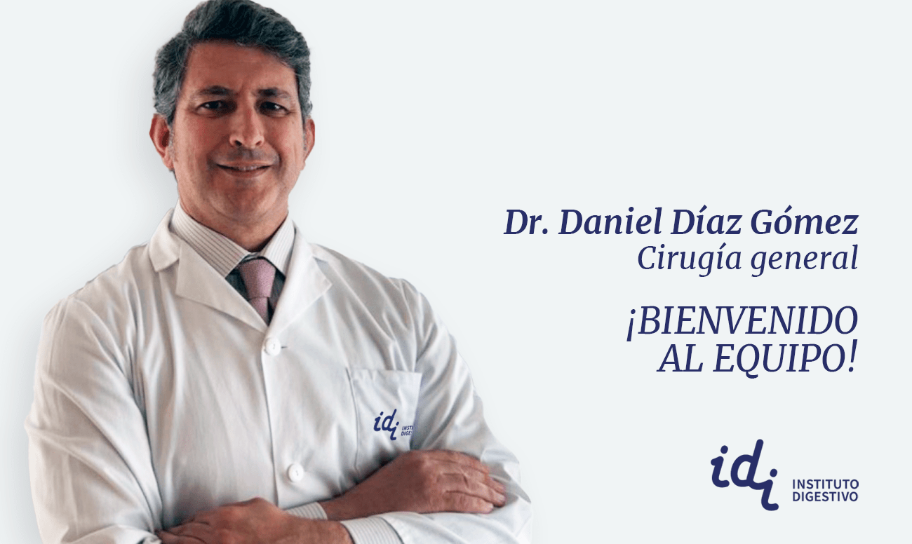 El Instituto Digestivo IDI incorpora al Dr. Daniel Díaz Gómez cirujano altamente calificado